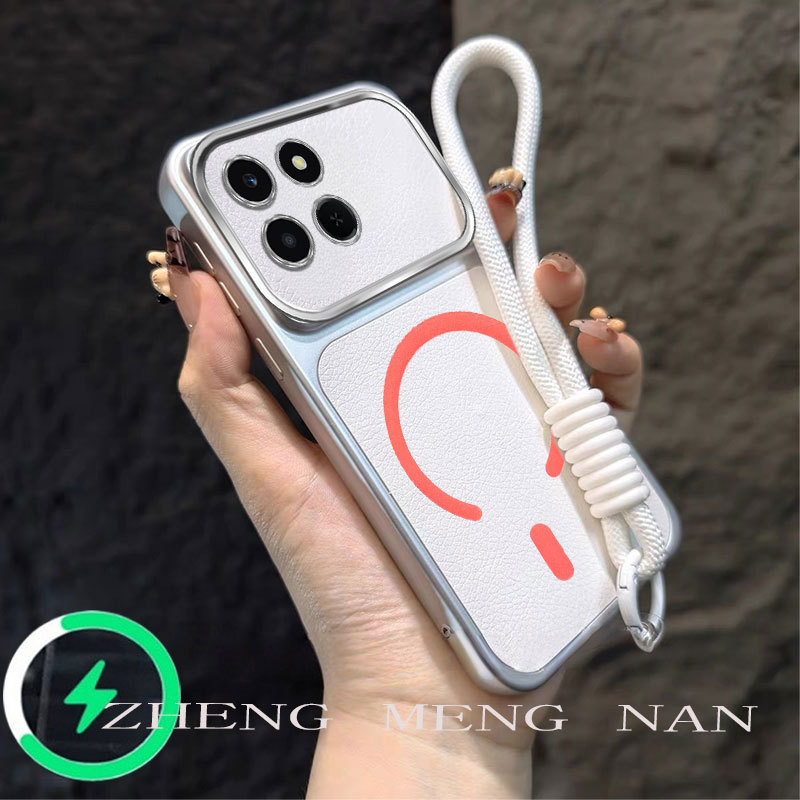 เหมาะสําหรับ Honor X6C Honor X6D Honor X7C Honor X7d Honor X70 Honor x9d หนังใหม่รูปแบบ C-ปากแหวนดูด