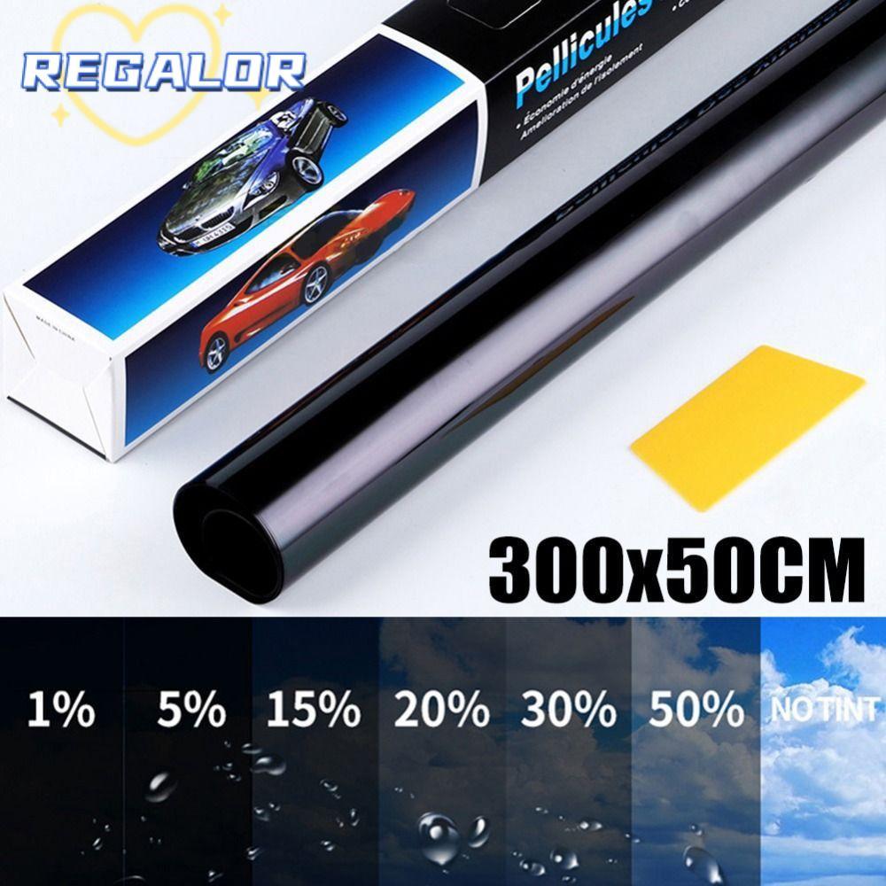 REGALOR0G 1 ม้วน 50x3m ฟอยล์รถยนต์, UV Protection Scratch Resistance Window Tint Film, ความร้อนทนทาน