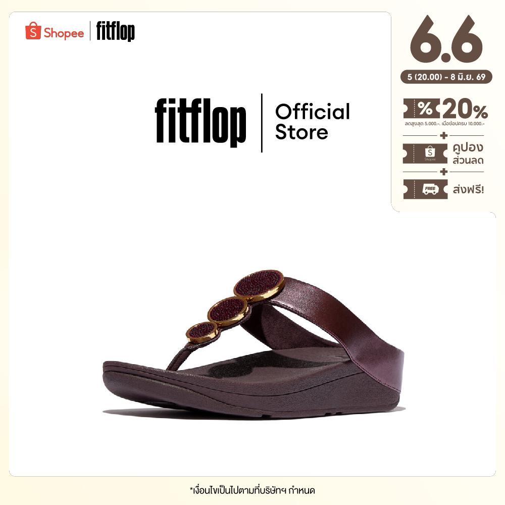 FITFLOP HALO BEAD-CIRCLE METALLIC รองเท้าแตะแบบหูหนีบผู้หญิง รุ่น HJ1-C98 สี PURPLE