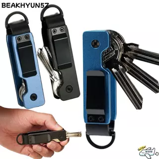 BEAKYUN5Z Key Holder, Minimalist Compact Key Organizer,สมาร์ทโลหะถือ 2-5 คีย์พวงกุญแจกลางแจ้ง