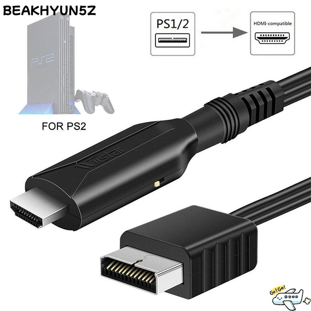 BEAKHYUN5Z PS2 เป็นอะแดปเตอร์ HDMI สาย HDMI Full HD ตัวแปลง HD PS2 เป็น HDMI-compatibale