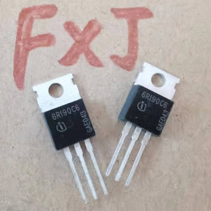 ((10 ชิ้น) 6R190C6 Field Effect Tube IPP60R190C6 นําเข้าเดิม 20A/650V