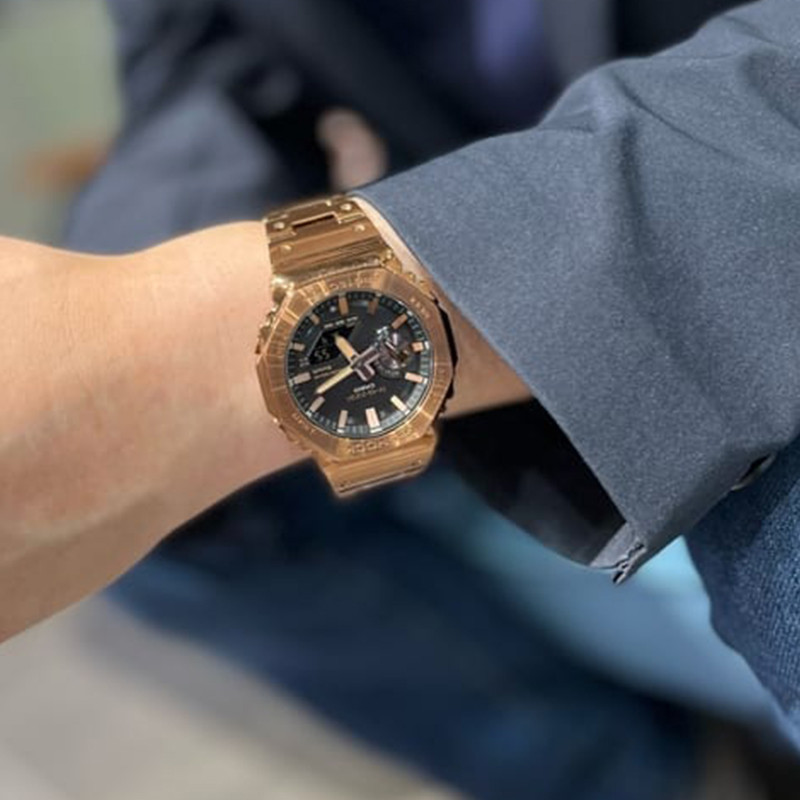 Casio GM-B2100GD-5A/D/BD/9A/AD-2A/PC-1A พลังงานแสงอาทิตย์บลูทูธนาฬิกากันน้ําสําหรับผู้ชาย