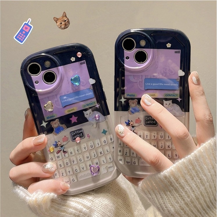 BB โทรศัพท์เหมาะสําหรับ iPhone17/16PRO เคสโทรศัพท์ Apple 15ProMax เคสป้องกัน 12/11 ซิลิโคน 16e กันกร