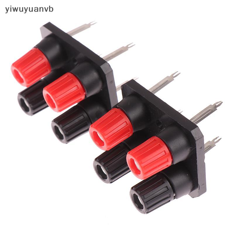 Yiwuyuanvb] 2 ชิ้นภายนอกกล้วย Ja 4Pin ลําโพงเครื่องขยายเสียงคลิปลวด Soet WP4-10 Terminal ใหม่
