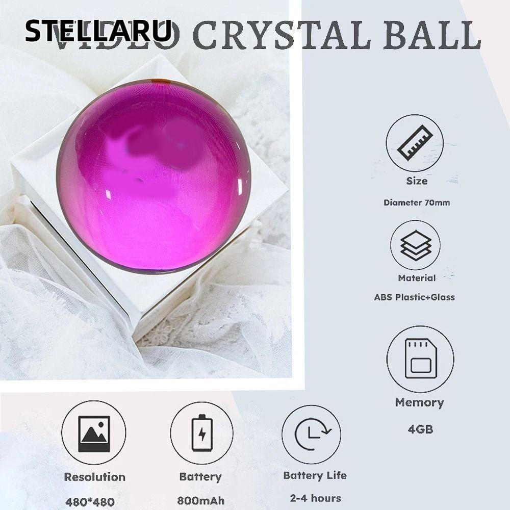 STELLARU Video Display Ball, DIY Electronic Screen Crystal Ball, Pixel Display Effect Digital Video 