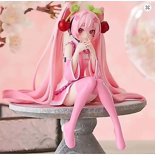 Hatsune Miku รูป Sakura แฟนตาซีอะนิเมะ Action Figure ของเล่นสะสมสําหรับเด็กชายหญิงของขวัญรับปริญญา Mainan Patung อะนิเมะ Miku จอแสดงผลตกแต่ง