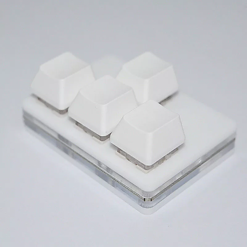 คีย์บอร์ดกลไกขนาดเล็ก 4 คีย์ WASD แบบมีสาย USB แกนสีแดง