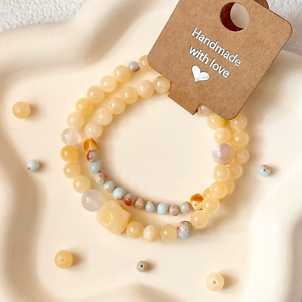 {Sweet Cheese} ใหม่จีน Topaz สร้อยข้อมือลูกปัดประณีต Sweet Girly สร้อยข้อมือแฟนของขวัญ tt26.6.2
