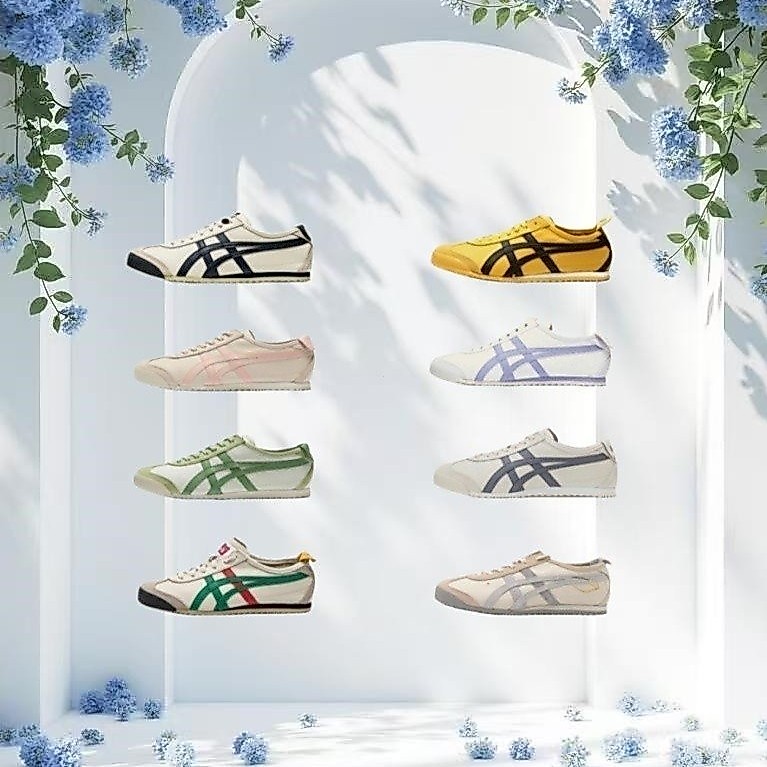 พร้อมส่ง ONITSUKA TIGER MEXICO 66 DL408-1659/DL408-0490/1183A201-250 รองเท้าผ้าใบแท้ Unisex %