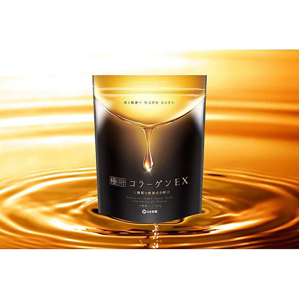 🇯🇵พรี | แท้ Goku Select - Collagen EX Powder (180g) MADE IN JAPAN คอลลาเจนพรีเมียมใช้คอลลาเจนบริสุทธ