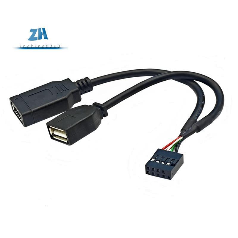 USB 9PIN to + TYPE-E อะแดปเตอร์สาย USB 9PIN to TYPE-E สาย แผงด้านหน้าอะแดปเตอร์สาย USB 9PIN to TYPE-