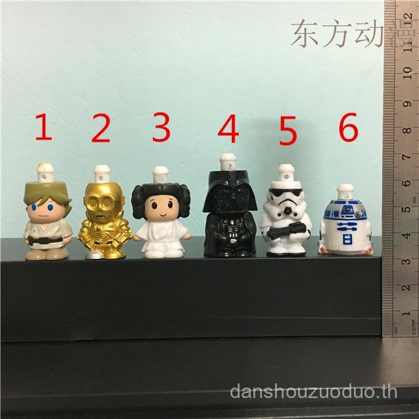 ขายร้อน 2025 Bulk Star Wars ตุ๊กตา Charm สีดํา Samurai R2-D2 Luca C-3PO Princess Leia QWQJ
