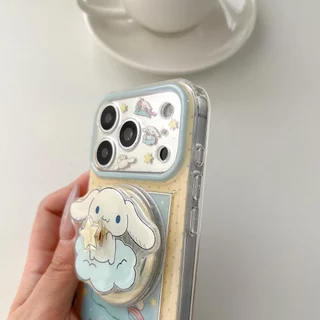 ปลอกปกแข็งเข้ากันได้กับ iPhone 15 15Pro 15ProMax 16 16Pro 16ProMax 17 17Pro 17ProMax เคสแม่เหล็กลายสุนัขน่ารัก