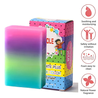 CBEER 【ซื้อ 2 แถม 1】สบู่กลูต้าเรนโบว์ผลไม้รวม 100กรัม อาบน้ำหอม ผิวเนียนใส กลิ่นหอมสดชื่น