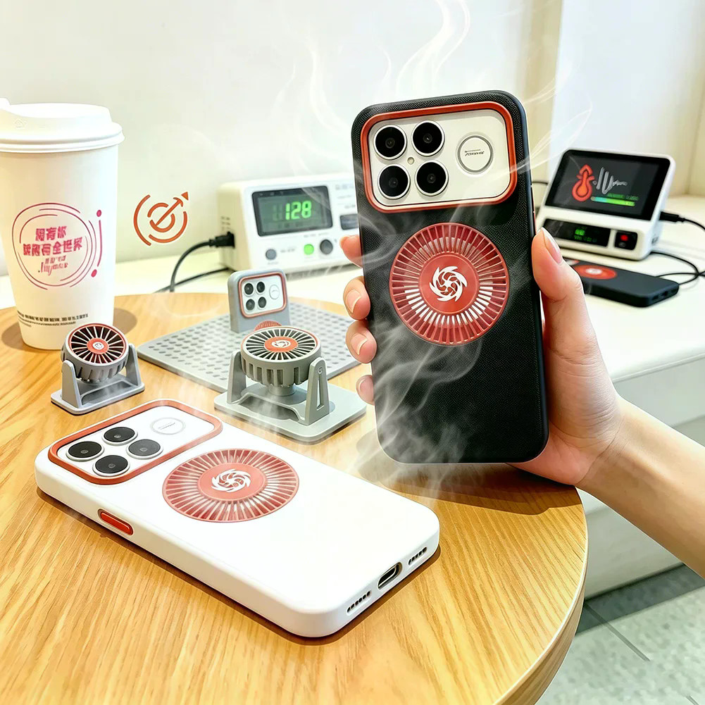 เคสระบายความร้อนแบบกราฟีนแม่เหล็กสําหรับ Poco F8 Ultra POCO F8 Pro Slim สีแดงแหวนกล้องฝาครอบป้องกันยกระดับ