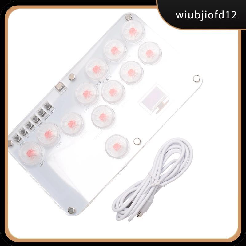 ใหม่สต็อกHitBox Fighting Stick Controller สีสัน RGB Light Fighting เกมคีย์บอร์ดสําหรับ PC Switch