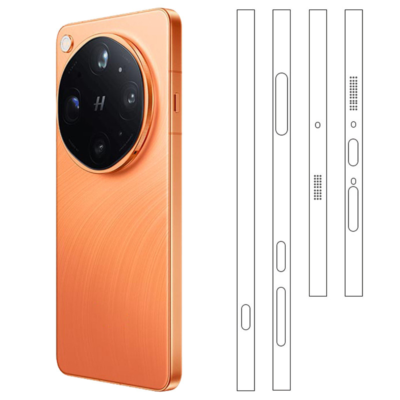สกินกรอบบางเฉียบมองไม่เห็น สำหรับ Find X9 Ultra ป้องกันฝุ่น ป้องกันรอยขีดข่วน อุปกรณ์ป้องกันขอบเครื่อง