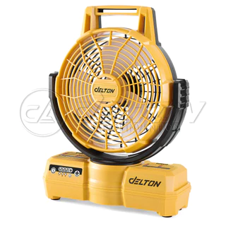 DELTON พัดลมไร้สาย 12 นิ้ว 2 ระบบ AC/DC สวิงได้ซ้าย-ขวา รุ่น MKT-15FS ใช้งานร่วมกับแบตเตอรี่ UltraFlex และ TURBO FORCE