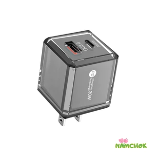 【NK】ที่ชาร์จเร็ว 30W สำหรับสมาร์ทโฟน พอร์ต USB + Type-C-NK