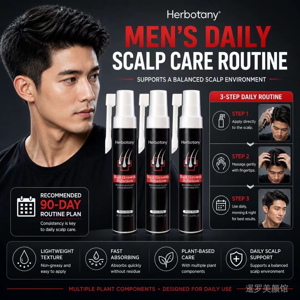 ซื้อ 1 แถม 10 DASHU herbotany Herbal Hair Nourishing Lotion Scalp Care Strengthening Hair Roots Vine Dida Feixin สไตล์เดียวกัน Cuiguang รุ่นขั้นสูง