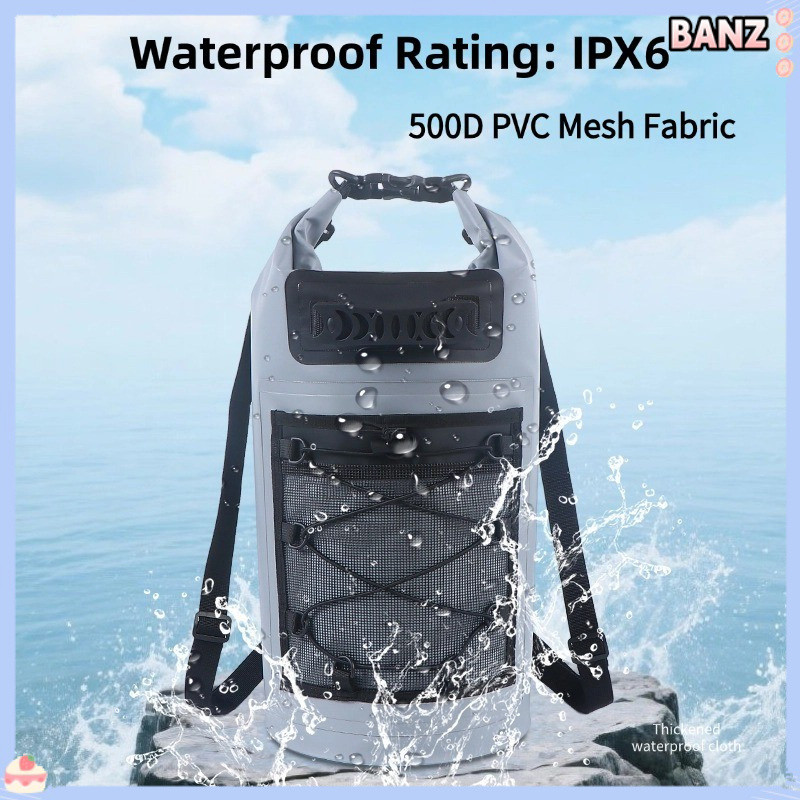LOCHO 10L/20L/30L/40L 500D PVC กันน้ําแห้งกระเป๋าล่องแก่งกระเป๋าเป้สะพายหลังกระเป๋ากันน้ําสําหรับตั้