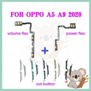 สําหรับ OPPO A5 2020 / A9 2020 / A11 โทรศัพท์สวิทช์ Key Power On Off Volume up down ปุ่มด้านข้างปุ่ม Flex เปลี่ยน