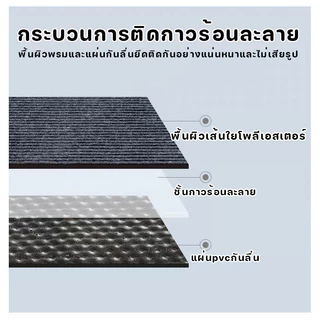 พรมดักฝุ่นลายเส้น พรมเช็ดเท้า แผ่นไนลอนปูพื้นลายเส้น กันลื่นทนทานไม่เลอะง่าย ตัดได้