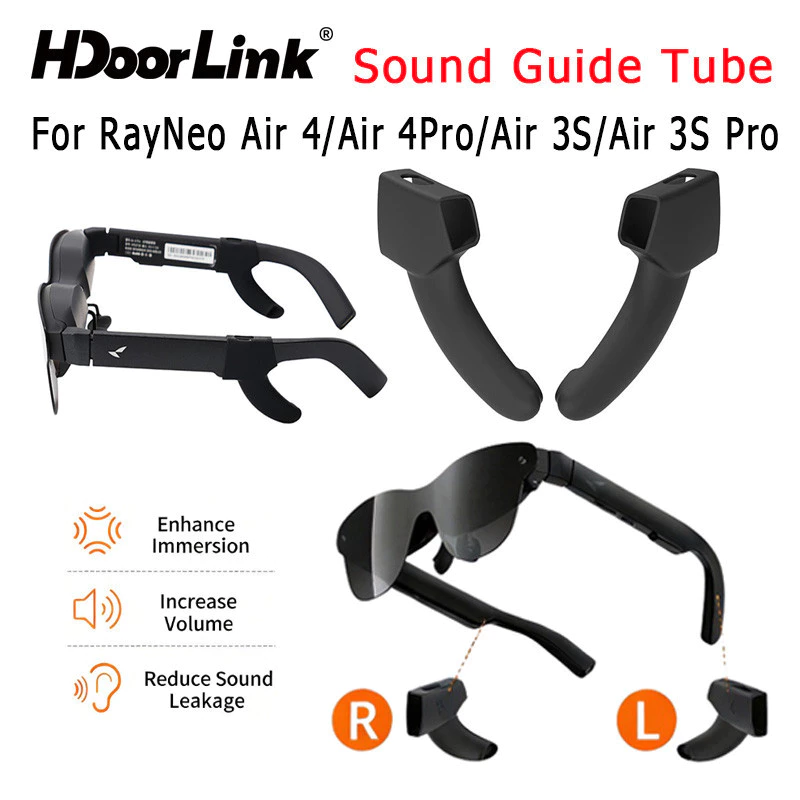 HdoorLink Sound Guide Tube สําหรับ RayNeo Air 4/Air 4Pro/Air 3S/Air 3S Pro แว่นตาอัจฉริยะ Acccessories
