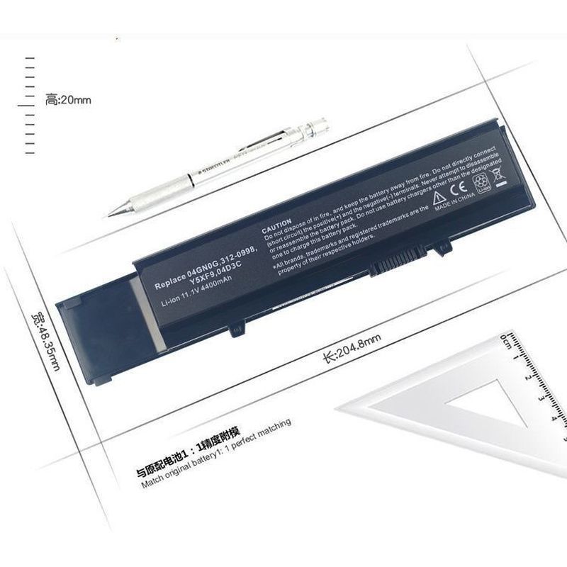 เหมาะสําหรับแบตเตอรี่แล็ปท็อป Dell V3400 V3500 V3600 V3700 7FJ92 P10G 04D3C