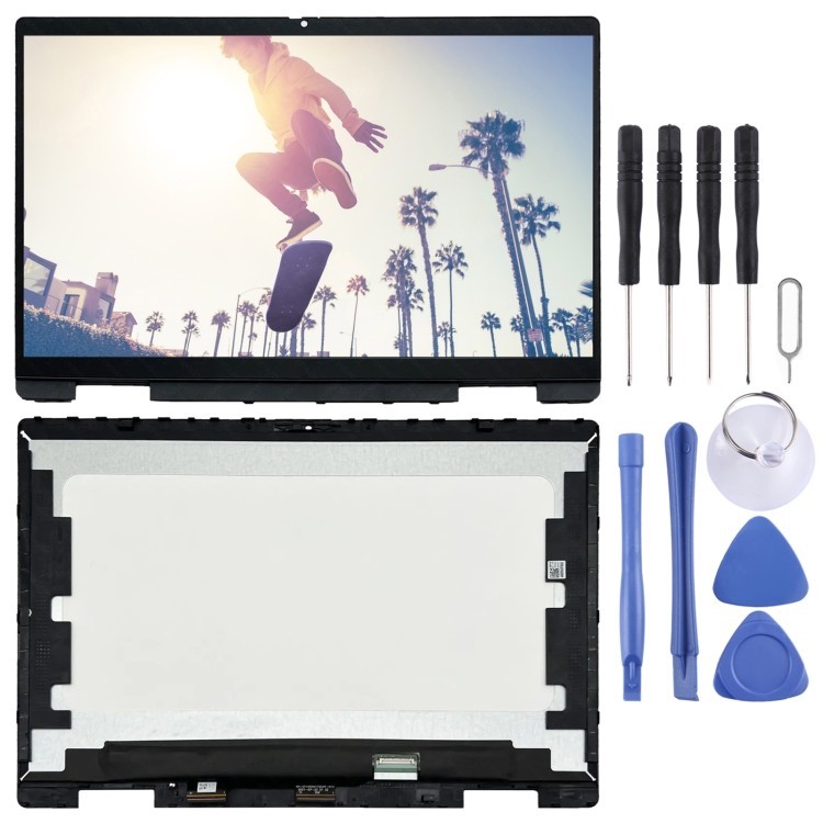 โรงงานขายตรงสําหรับ HP Pavilion x360 14-EK 14-ek0013dx FHD หน้าจอ LCD Digitizer Full Assembly กรอบ (