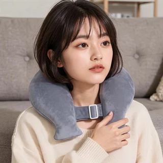 กระเป๋าน้ำร้อนรูปตัวยู ประคบร้อนเย็น รองคอ บ่าไหล่ แก้ปวดคอ ถุงน้ำร้อน พกพา นุ่มสบาย