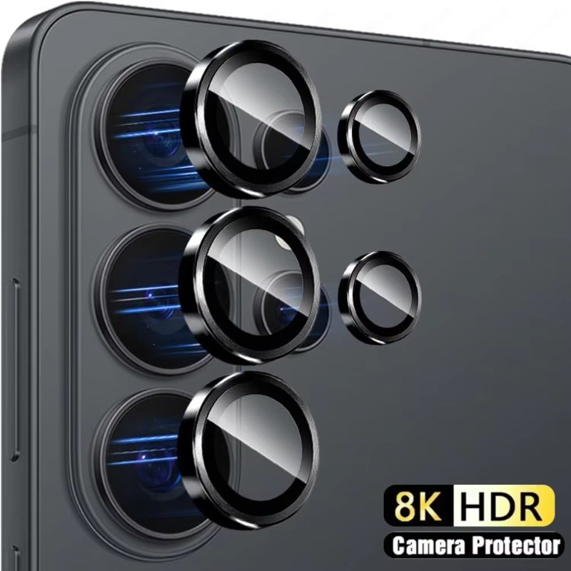 SAMSUNG สําหรับSamsung Galaxy S26 S26Ultra S26Plusโทรศัพท์กลับกล้องเลนส์ฟิล์มกระจกนิรภัยสําหรับSamsung Galaxy S26 Ultra Plusอลูมิเนียมเลนส์ป้องกันแหวนโลหะหมวก