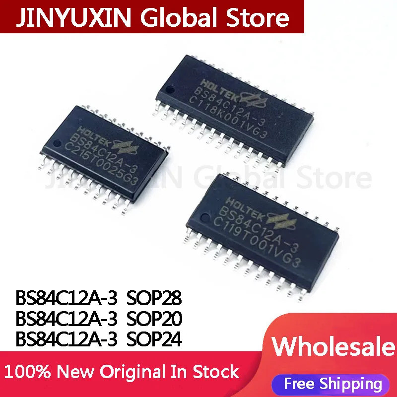 5 ชิ้น BS84C12A BS84C12A-3 SOP28 BS84C12A-3 SOP20 BS84C12A-3 SOP24 ชิปในสต็อกขายส่ง