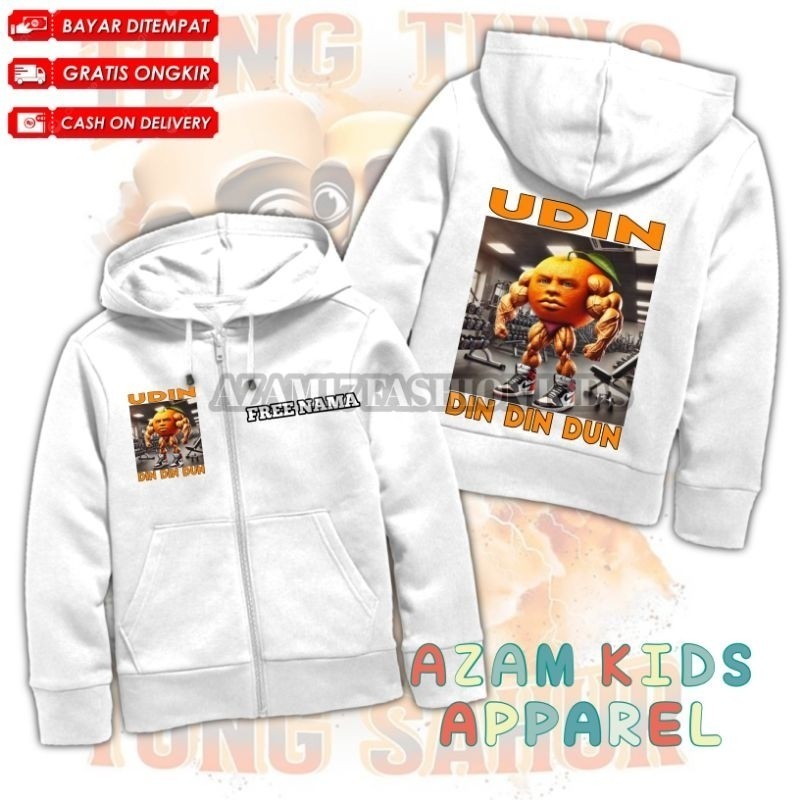 【🐋Kids Hoodie】 ANOMALI UDIN DIN DIN DUN CHILDRENS HOODIE JACKET FREE NAME / UDIN DIN DIN DIN DUN ANO