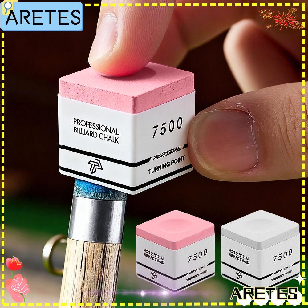 AREES สนุ๊กเกอร์ Neutral Pool Chalk, Square Non-slip TP7500 บิลเลียดชอล์ก, Professional Fine Powder สีชมพู/สีเทาบิลเลียดสระว่ายน้ําชอล์กอุปกรณ์บิลเลียด
