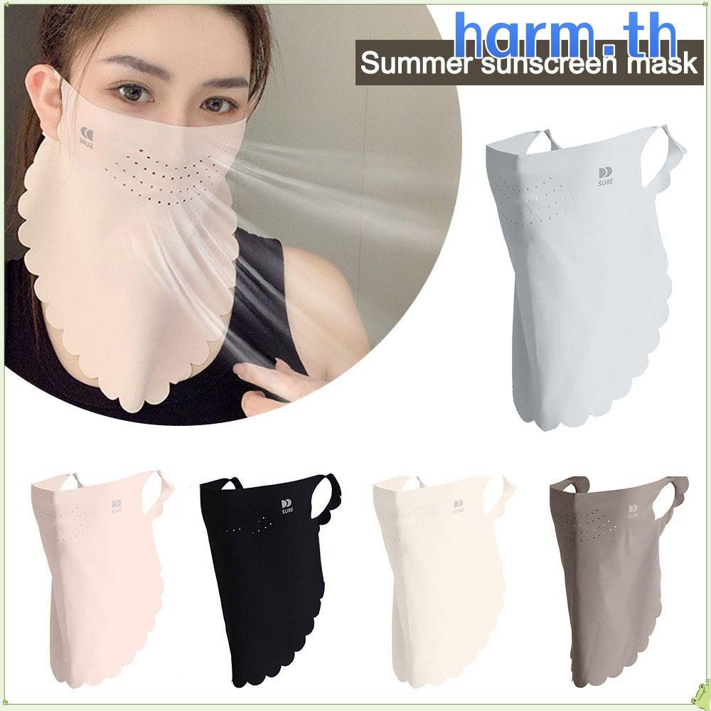 HARM Sun Protection , UPF50+ คอป้องกัน Anti-UV ผ้าพันคอคอ, Breathable กันฝุ่นขี่ Face Cover กลางแจ้ง