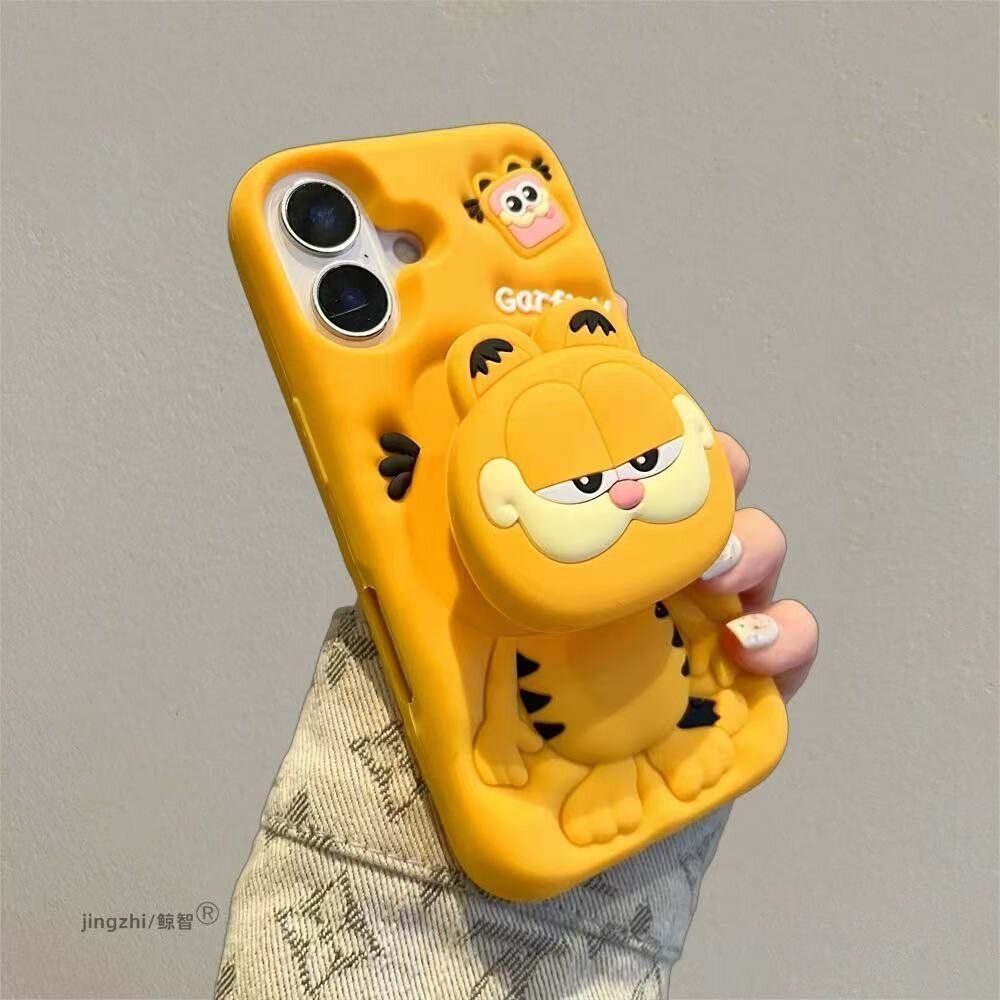 การ์ตูนการ์ตูน Garfield Bracket 17 เคสโทรศัพท์ 15 เคสโทรศัพท์ซิลิโคน 12 Soft 14 หญิง 13 ชาย 16 Shell P เคสโทรศัพท์ 26.29