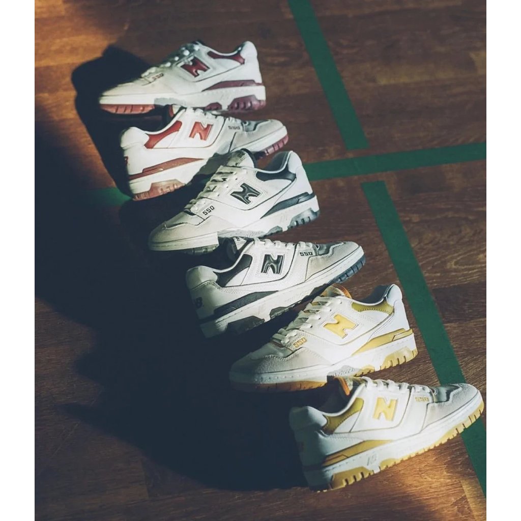 New Balance 550 Retro Casual รองเท้ากีฬารองเท้าวิ่ง NB550 New Balance NB550 Series Classic Retro Low