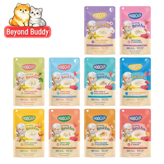 Moochie Creamy Broths มูชี่ ครีมมี่ซุปแมว ซุปแมวเนื้อครีมมี่ สำหรับแมวทานน้ำน้อย ขนาด 40 กรัม