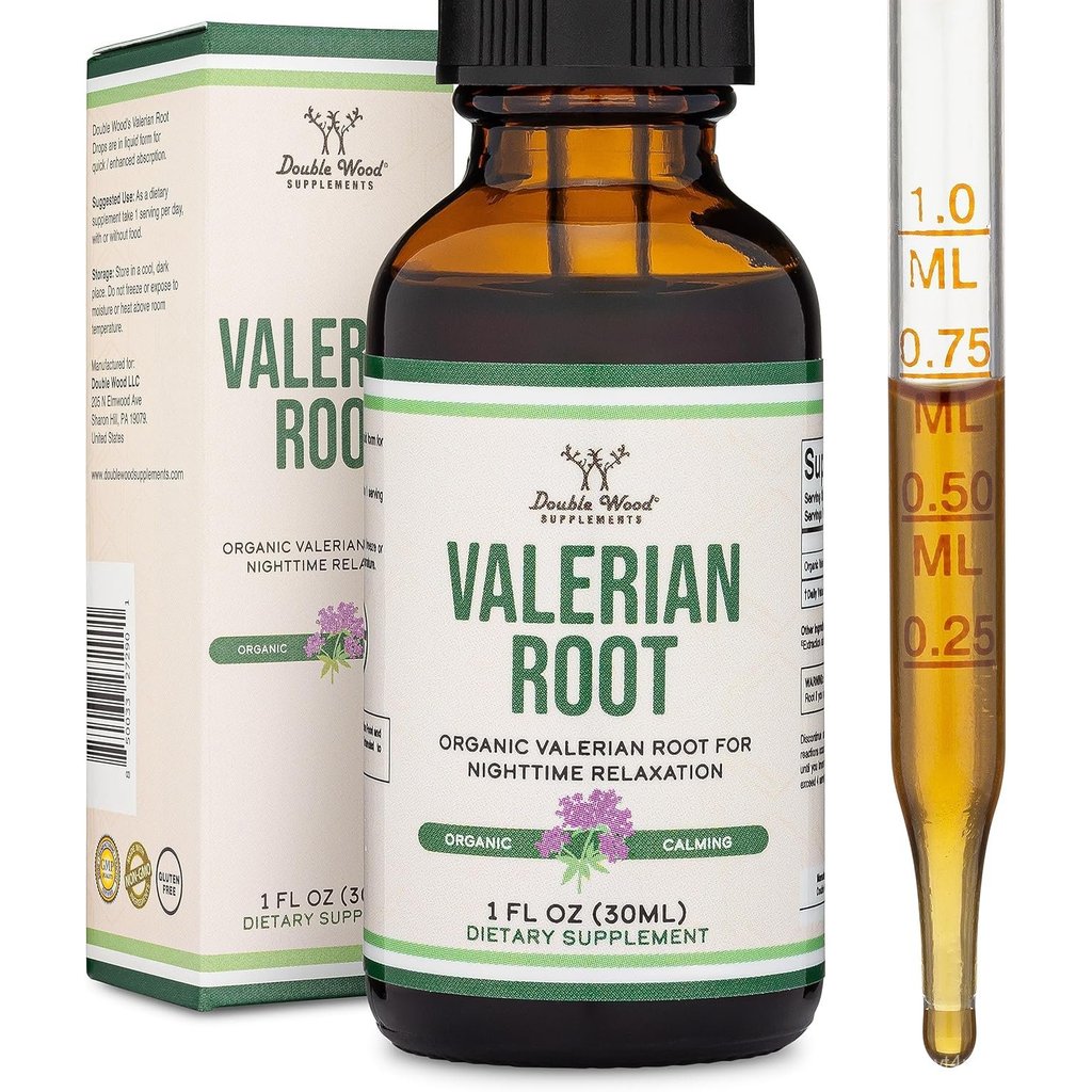 Valerian Root Drops สำหรับ - ออร์แกนิก Valerian ราก ทิงเจอร์ สารสกัด 168มก. - 1 FL OZ, 30 เสิร์ฟgs (
