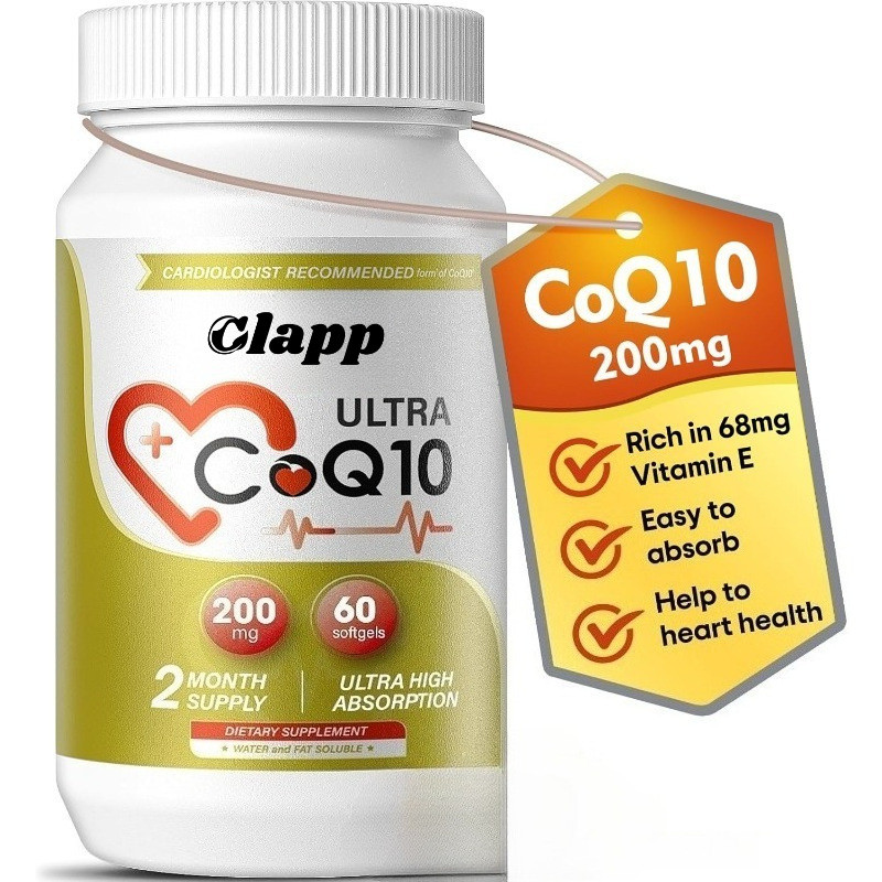 ขายร้อนพิเศษสําหรับ Coenzyme Q10 200mg Soft Capsules Coenzyme Q10 ขายดี