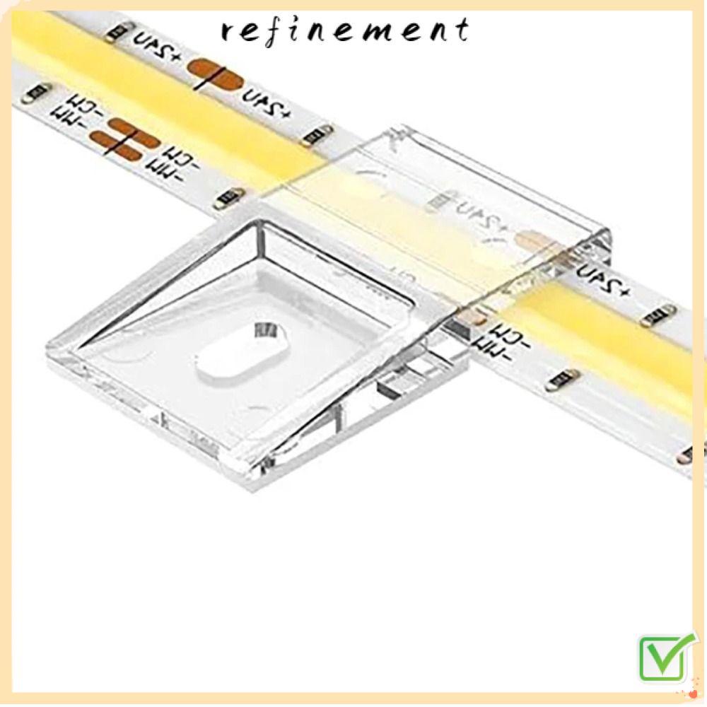 REFINEMENT 10 มม.PCB LED Light Strip คลิป, FCOB COB SK6812 RGBW Light Strip Clamp คลิปพร้อมสกรู,คุณภ