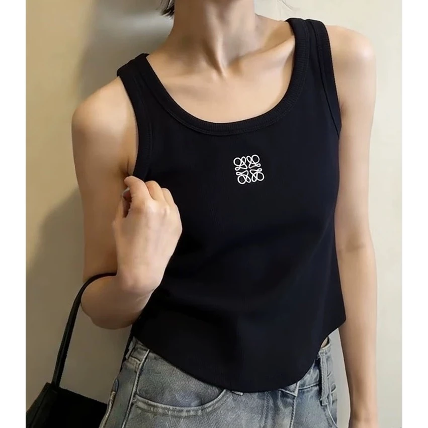(24hส่งจากคลังไทย)เสื้อกั๊กเซ็กซี่ ลายพิมพ์ศิลปะเรียบง่าย สวยเรียว ใส่คู่อะไรก็ได้