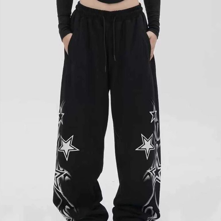 DOLLAR - กางเกง ZPF ROWIN BINTANG, THE LATEST BAGGY CARGO CULOTTS / STAR PANTS, ผู้หญิงมาตรฐาน OVERS
