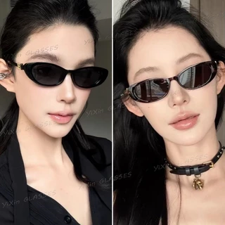 คลาสสิกกรอบขนาดเล็ก Cat Eye Shade Anti Blue Light แว่นตาสําหรับผู้หญิงรูปไข่ UV Protection Shade แว่นตากันแดด