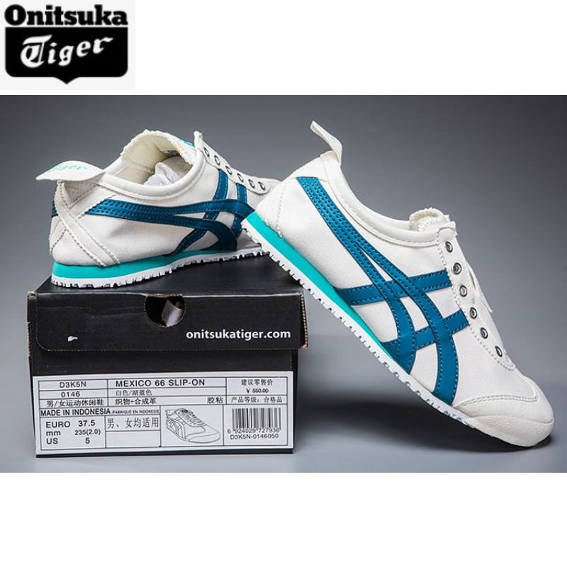 รองเท้า Onitsuka ใหม่ MEXICO 66 รองเท้าผ้าใบแบบดึงสําหรับบุรุษและสตรีกีฬารองเท้าวิ่ง Soft Sole GRL1 