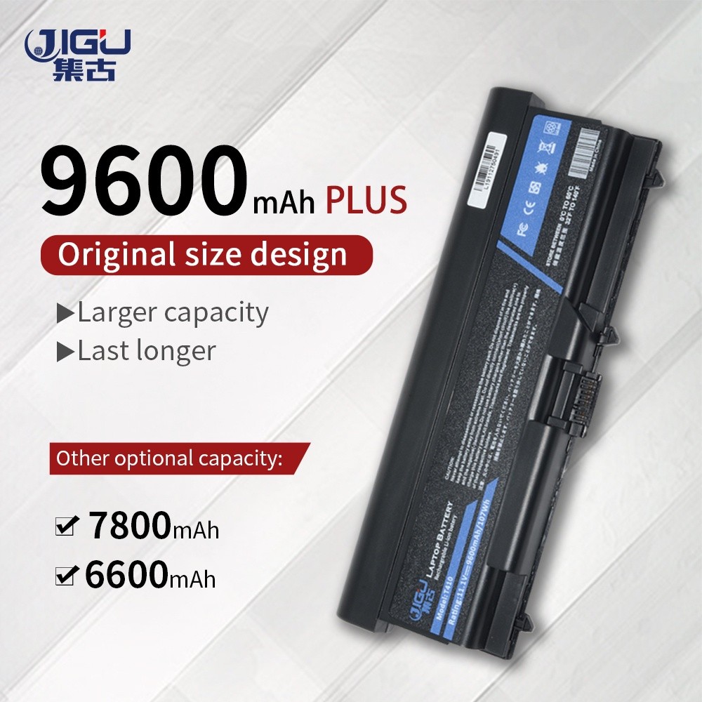JIGU 9เซลล์แบตเตอรี่แล็ปท็อปสำหรับ Lenovo ThinkPad L421 L510 L512 L520 SL410 SL510 T410 T410i T420 T