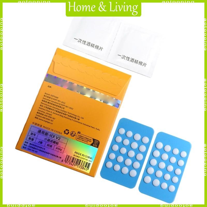 AOTOO ICE Version Mouse Skates Mouse Feet DIY Universal Dot Mouse Pad Antii-slip สีขาว- 1 ชุด