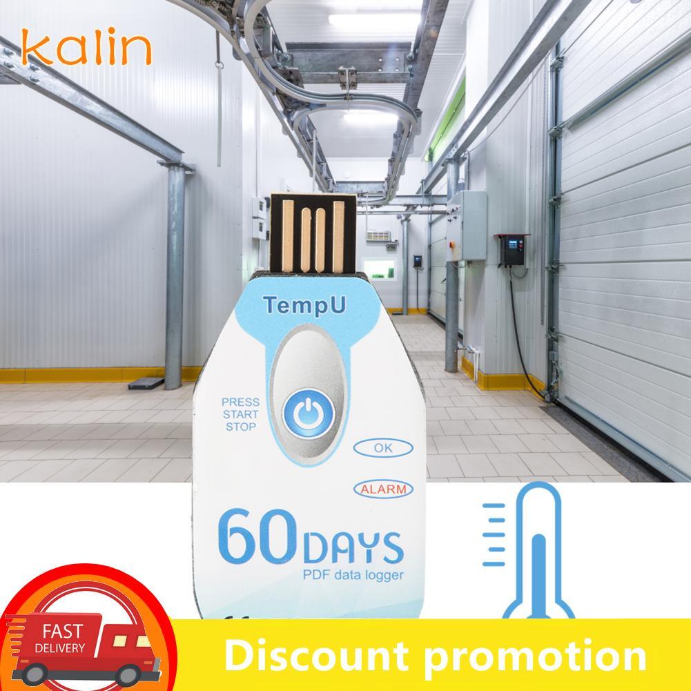 kalin-th เครื่องบันทึกอุณหภูมิและความชื้น Single Use PDF Report USB Port 10000 Points